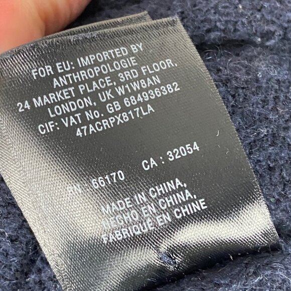 Anthropologie Cashmere Lace Pullover Sweater Size‎ XS Overlay Knitted Bohemian - Picture 11 of 13